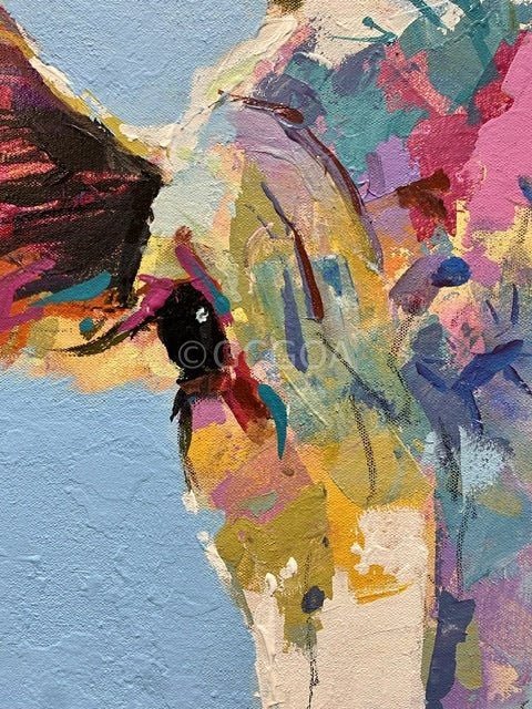Mabel the Cow - Original Art - Gold Coast Gallery Of ArtJos Coufreur