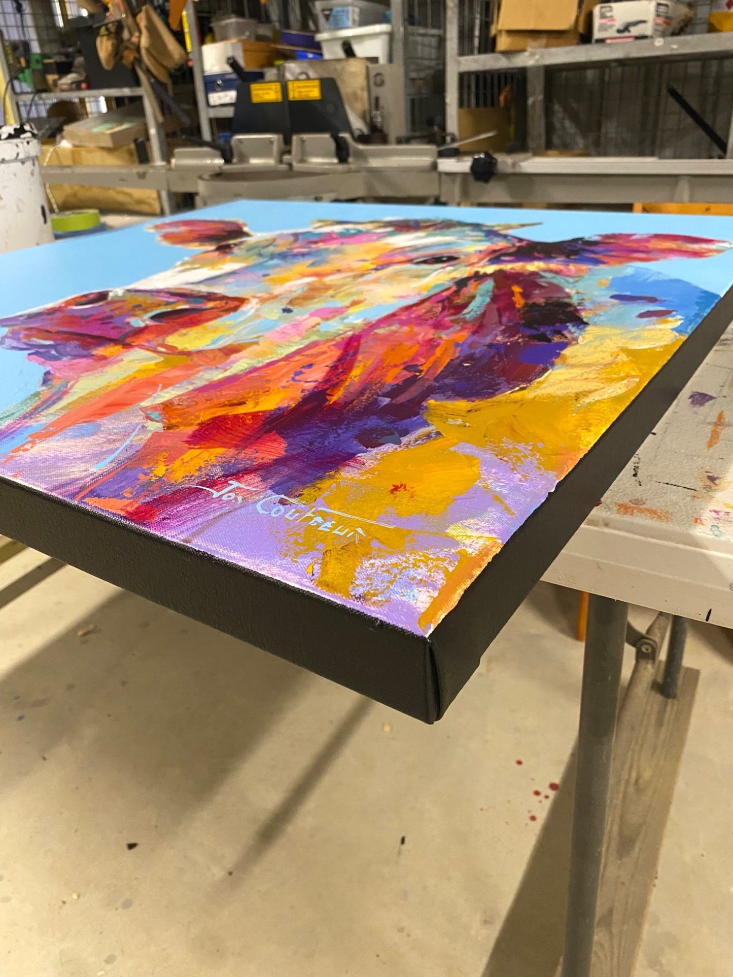 Mabel the Cow - Original Art - Gold Coast Gallery Of ArtJos Coufreur