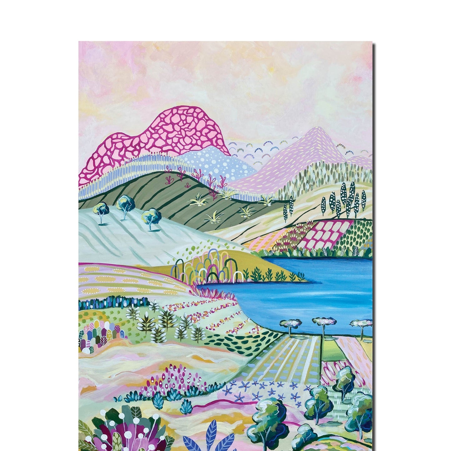 MEADOW MAGIC - ABSTRACT LANDSCAPE - Original Art - Gold Coast Gallery Of ArtDaniela Fowler Art
