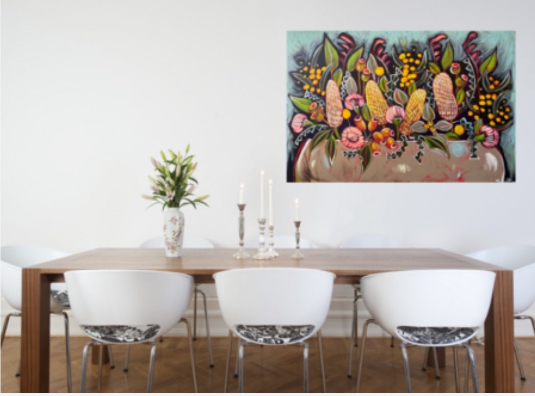 Native Flowers in a Mushroom Vase - Gold Coast Gallery Of ArtLucy Car
