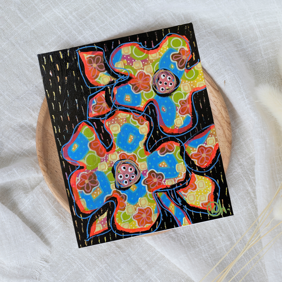 Neon Blooms 1 - Gold Coast Gallery Of ArtKat Handley