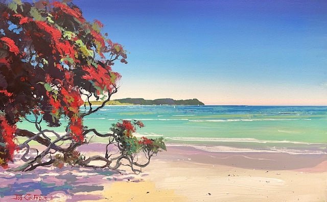 New Zealand Pohutukawa Tree - Original Art - Gold Coast Gallery Of ArtJos Coufreur