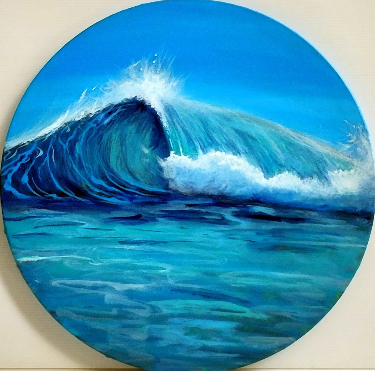 Ocean Wave Torquay Victoria - Original Art - Gold Coast Gallery Of ArtYvonne Wells