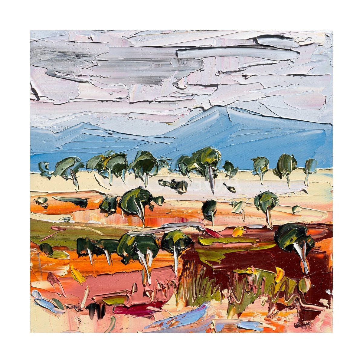 Ochre Plains - Fine Art Print - Gold Coast Gallery Of ArtAngela Hawkey