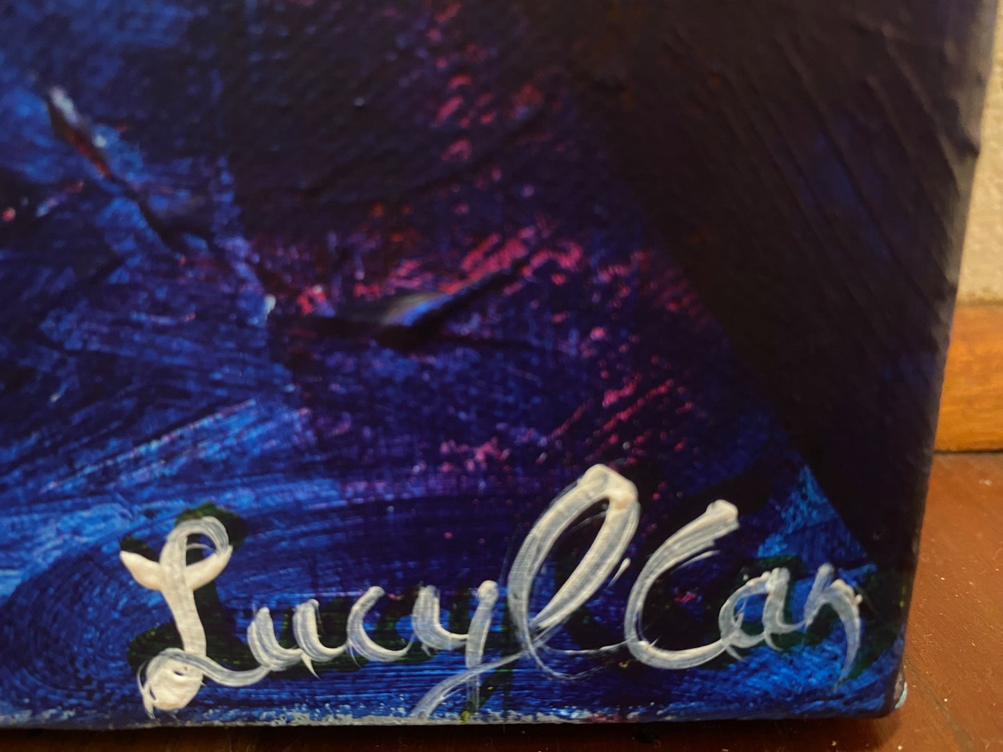 One Protea and Gum leaves - Original Art - Gold Coast Gallery Of ArtLucy Car