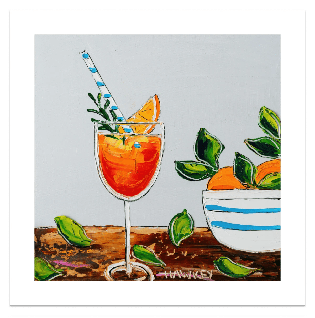 Oranges And Spritz - Fine Art Print - Gold Coast Gallery Of ArtAngela Hawkey