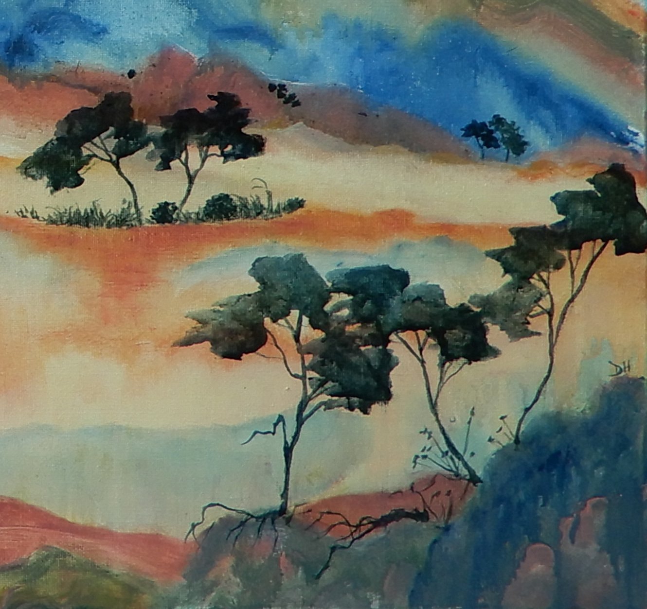Out Flinders Way - Original Art - Gold Coast Gallery Of ArtDoodie Herman