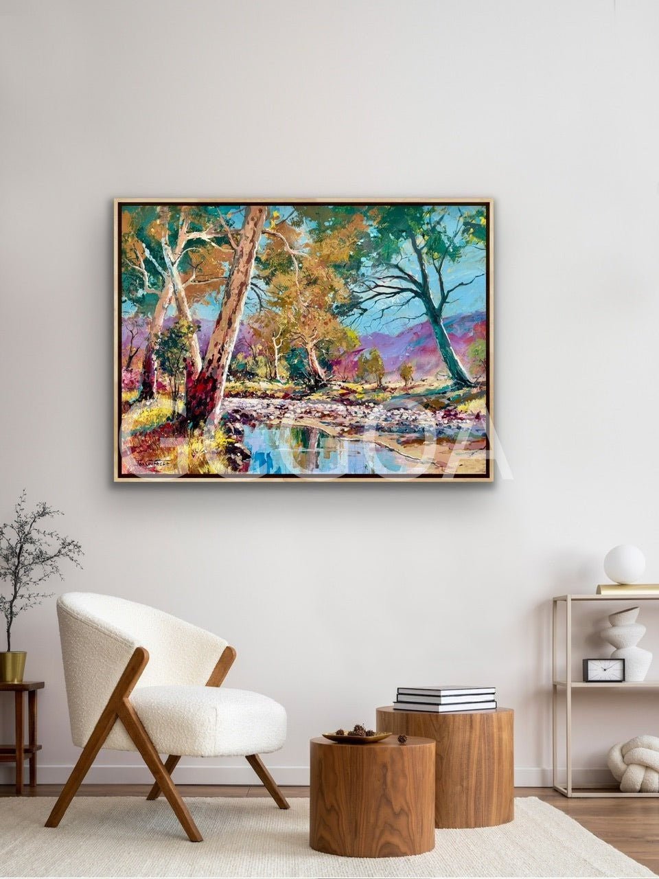 Outback Riverbed - Gold Coast Gallery Of ArtJos Coufreur