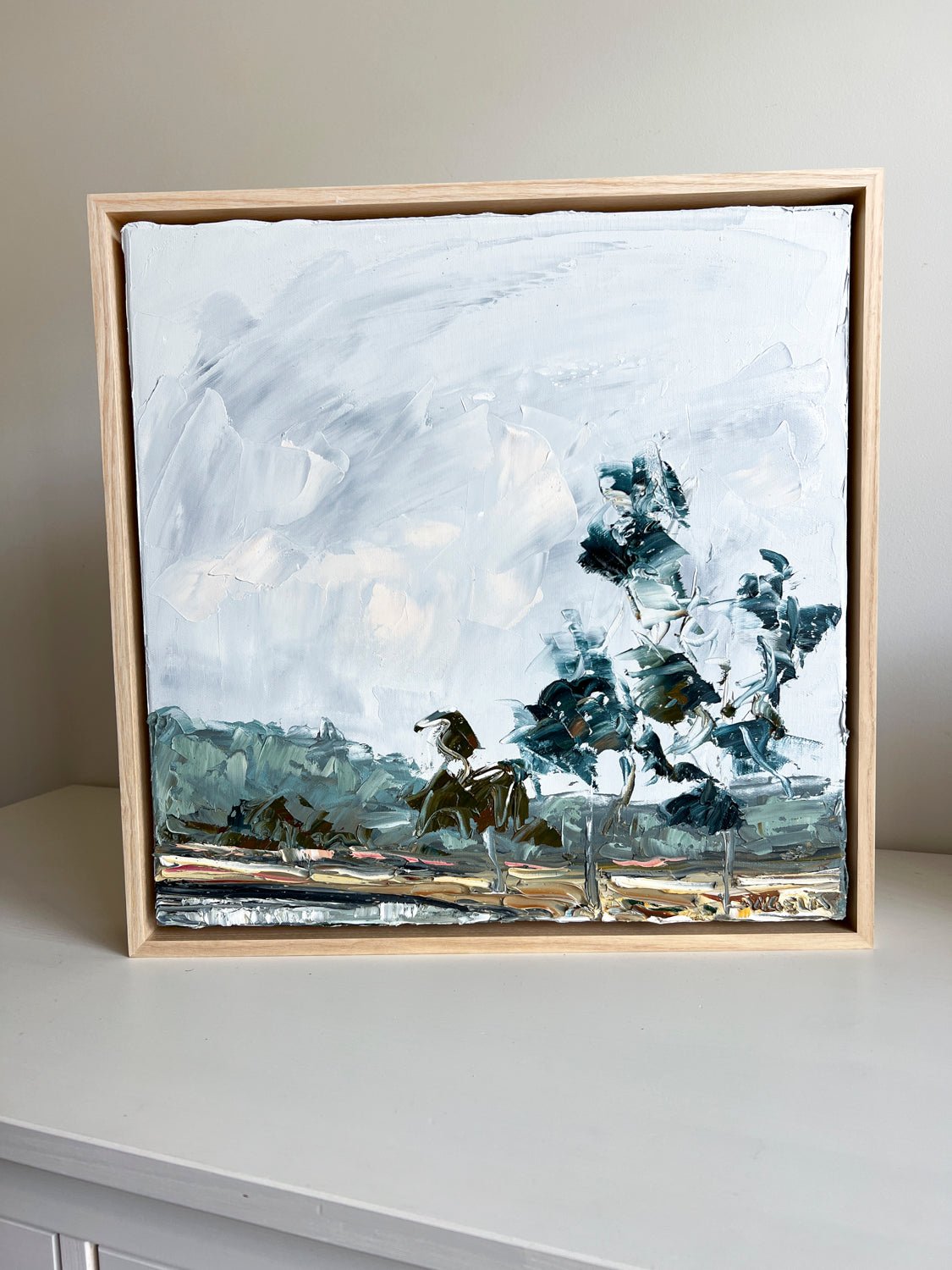 Pensive Green - Original Art - Gold Coast Gallery Of ArtAngela Hawkey