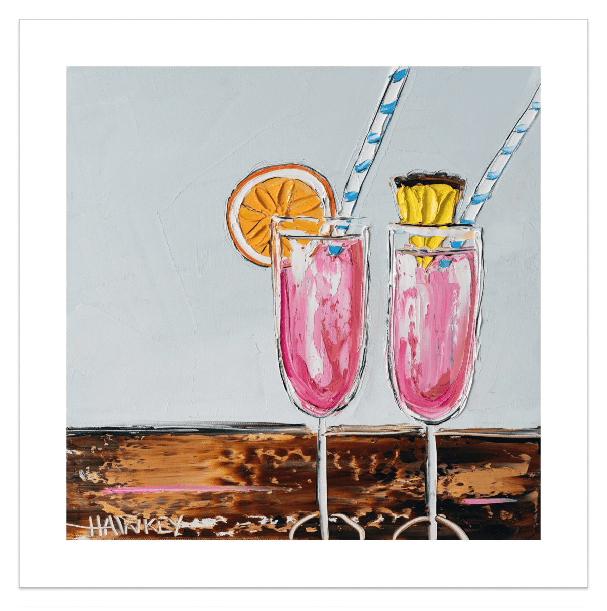 Pink Fizz 6 - Fine Art Print - Gold Coast Gallery Of ArtAngela Hawkey