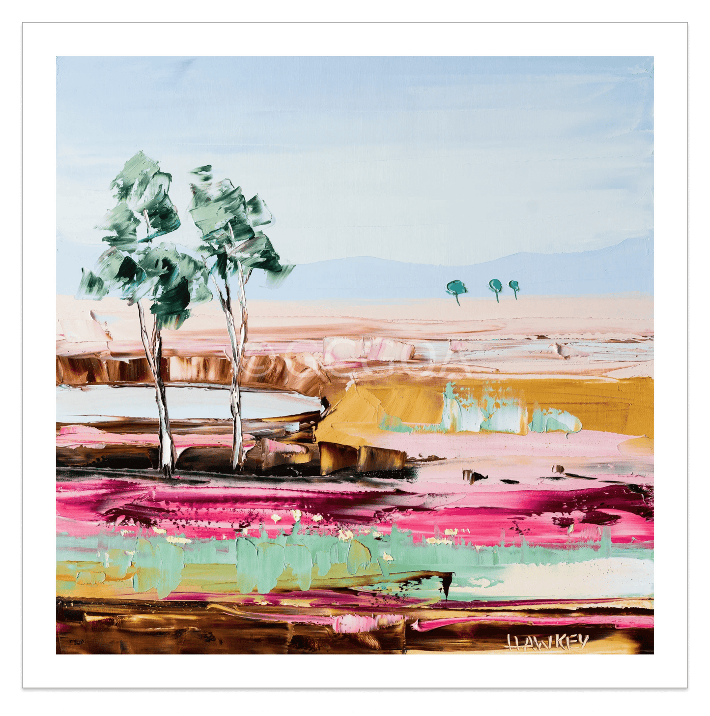 Pink Sands 4 - Fine Art Print - Gold Coast Gallery Of ArtAngela Hawkey