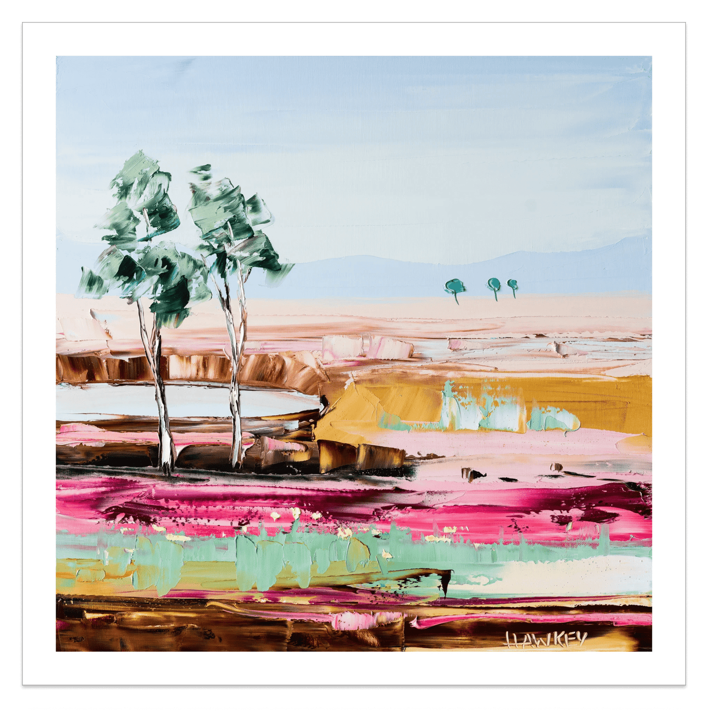 Pink Sands 4 - Fine Art Print - Gold Coast Gallery Of ArtAngela Hawkey