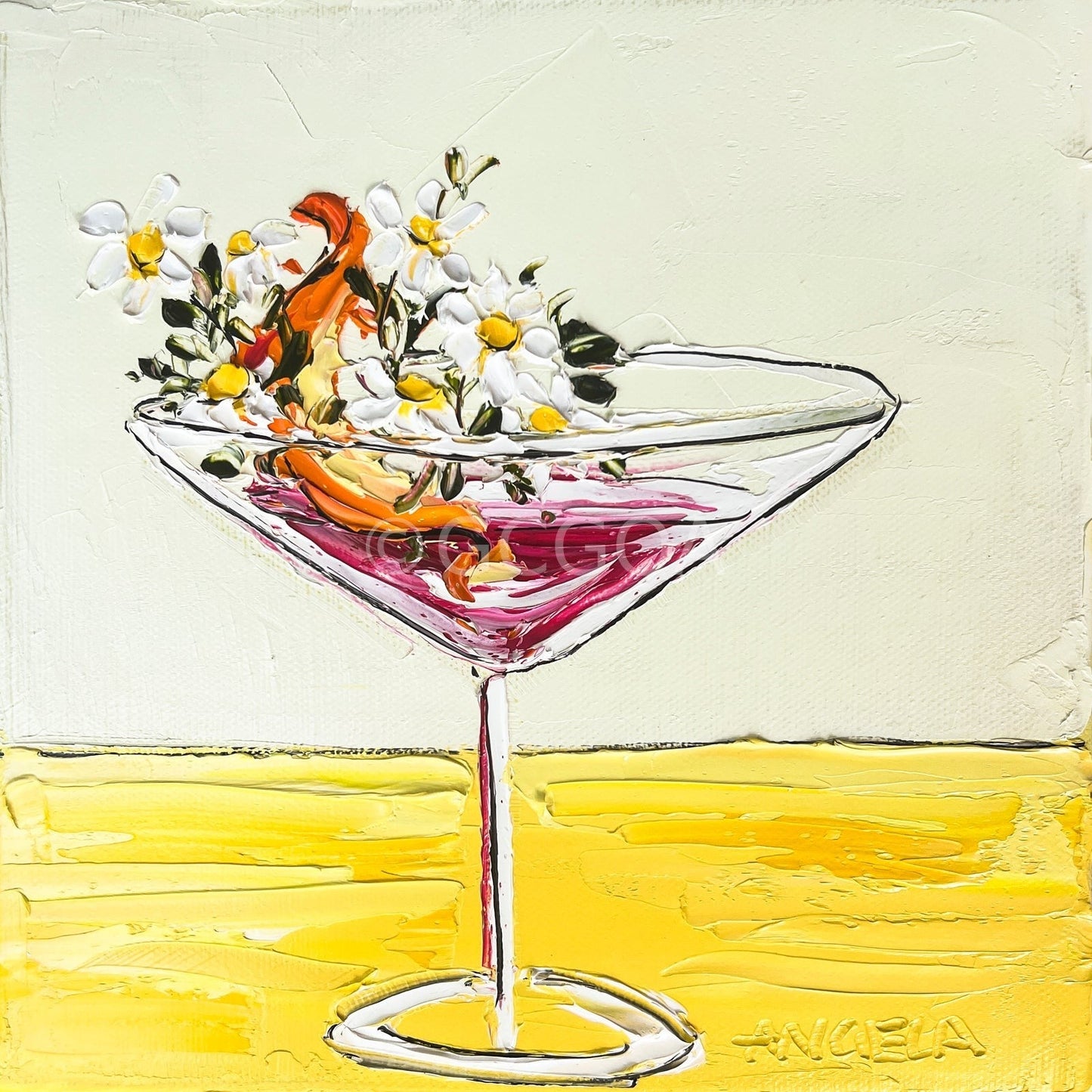 Pink Smoke - Original Art - Gold Coast Gallery Of ArtAngela Hawkey