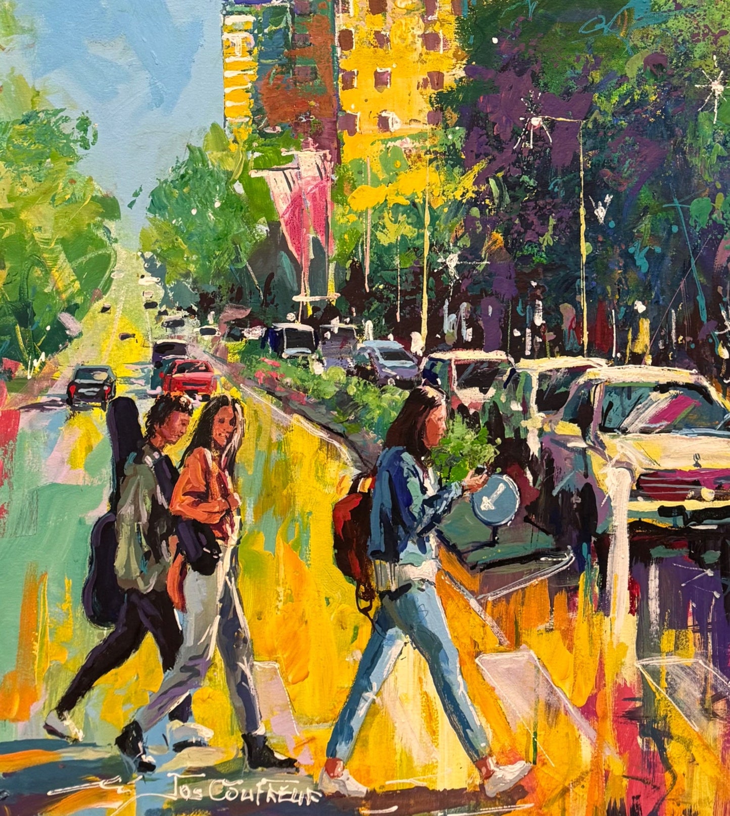 Queen Street Acuckland, New Zealand - Original Art - Gold Coast Gallery Of ArtJos Coufreur