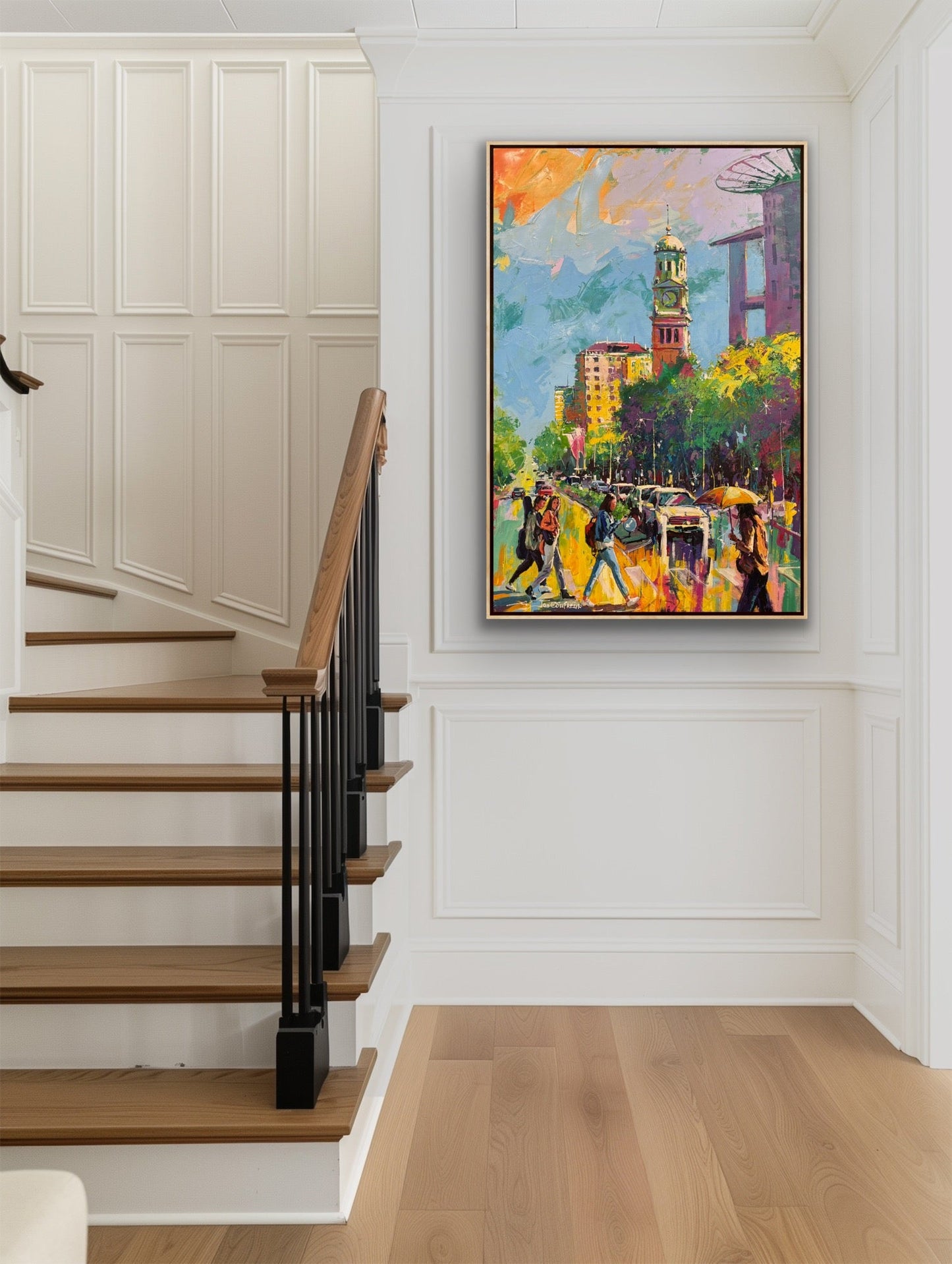 Queen Street Acuckland, New Zealand - Original Art - Gold Coast Gallery Of ArtJos Coufreur