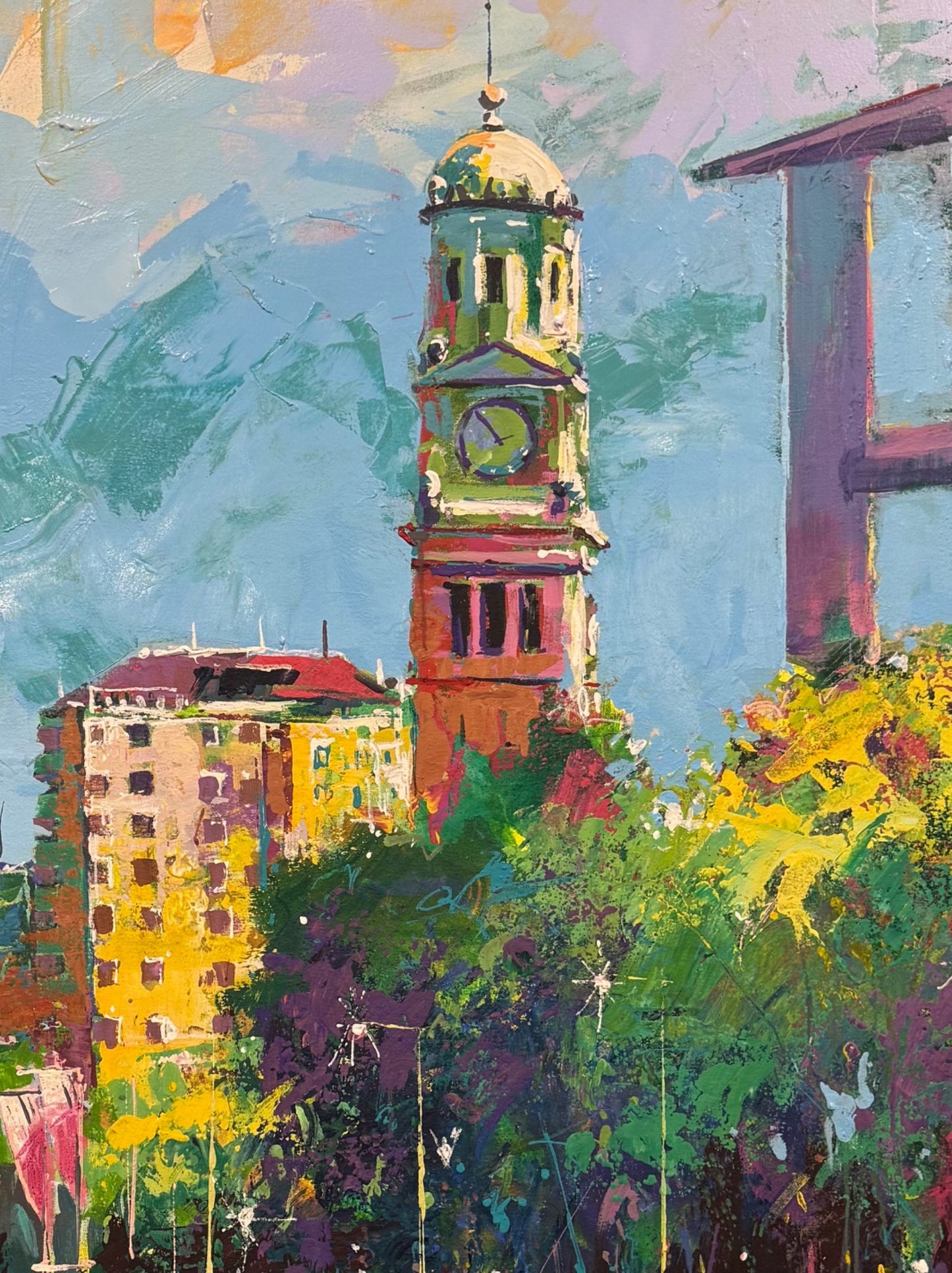 Queen Street Acuckland, New Zealand - Original Art - Gold Coast Gallery Of ArtJos Coufreur