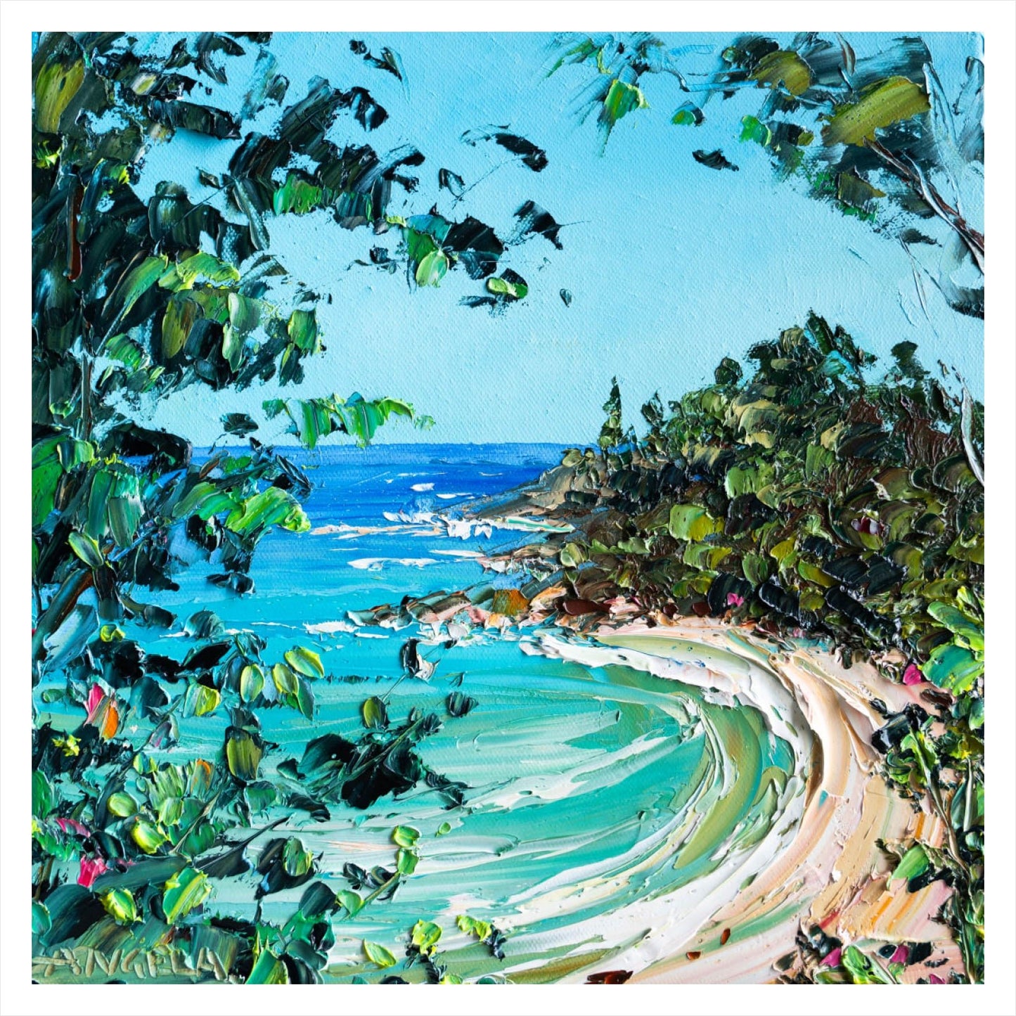 Queens Beach - Fine Art Print - Gold Coast Gallery Of ArtAngela Hawkey