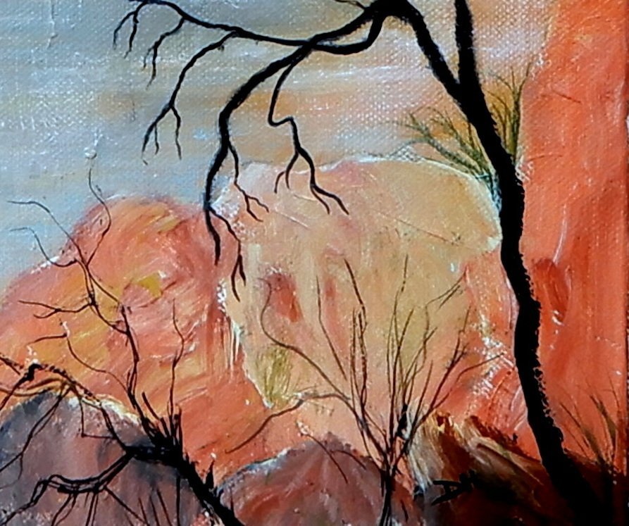 Red Centre Waterhole - Original Art - Gold Coast Gallery Of ArtDoodie Herman
