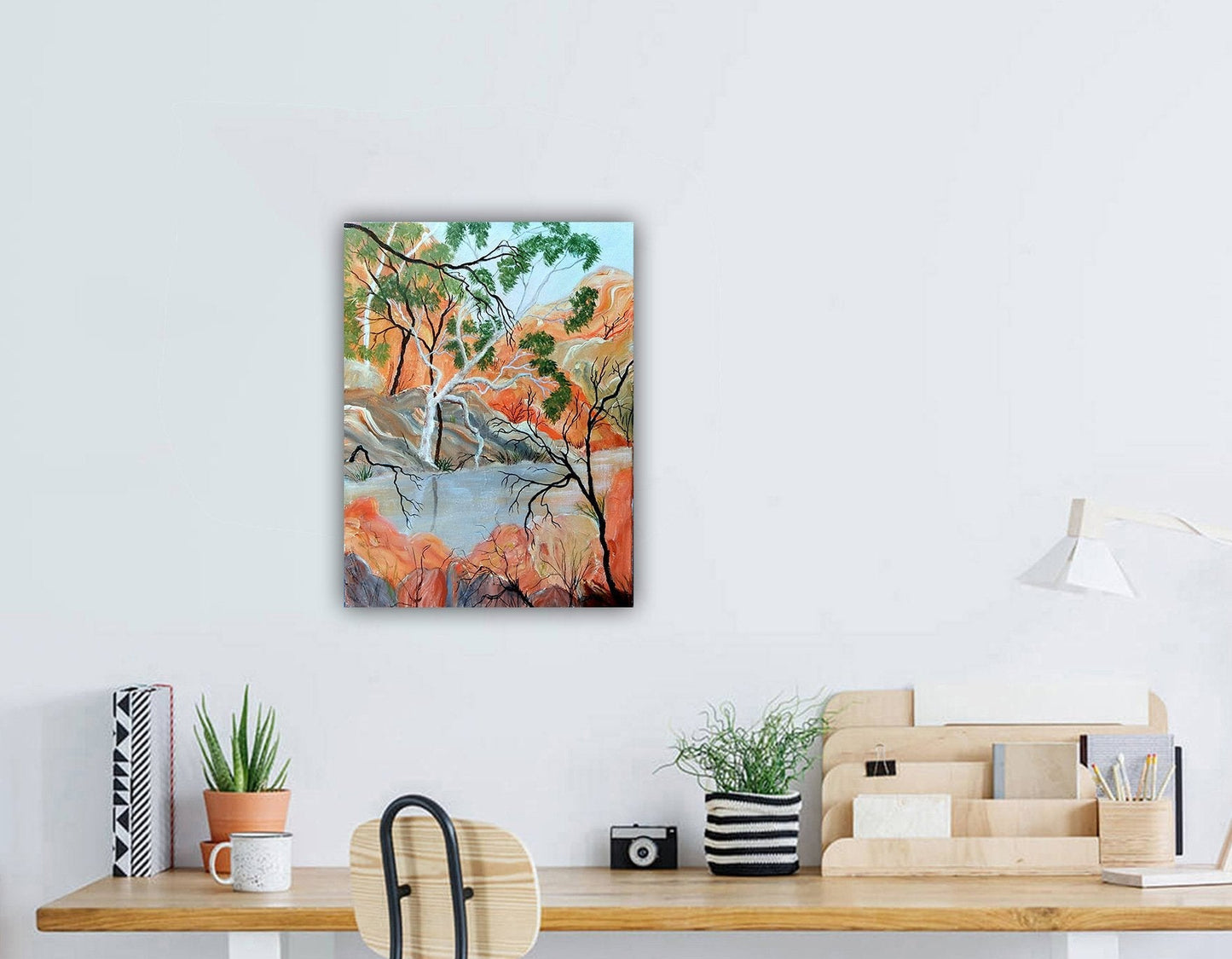 Red Centre Waterhole - Original Art - Gold Coast Gallery Of ArtDoodie Herman
