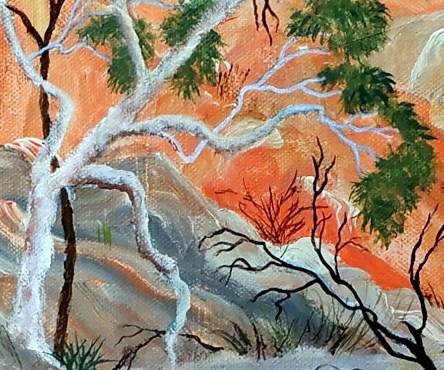 Red Centre Waterhole - Original Art - Gold Coast Gallery Of ArtDoodie Herman