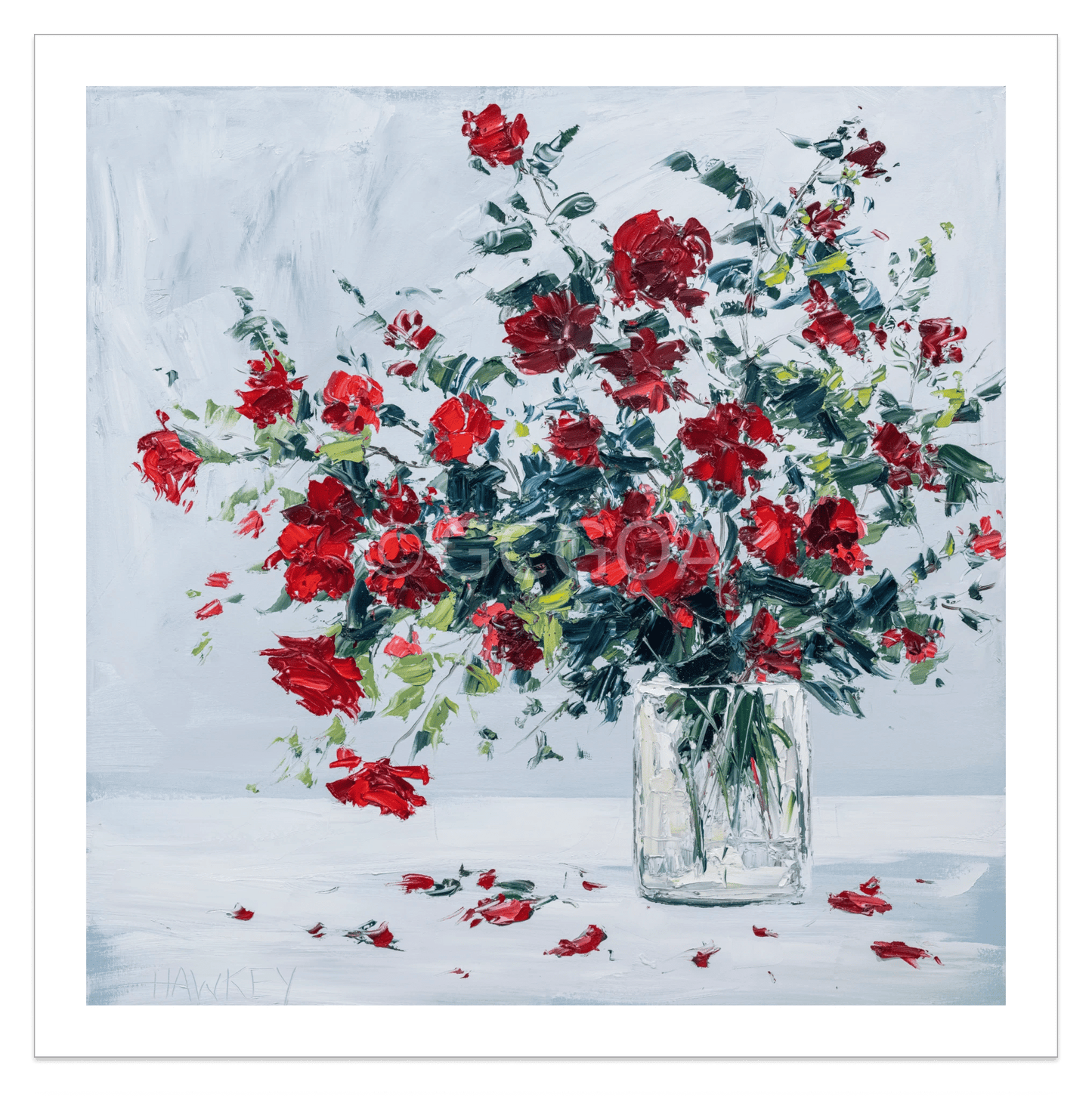 Red Rambling Roses - Fine Art Print - Gold Coast Gallery Of ArtAngela Hawkey