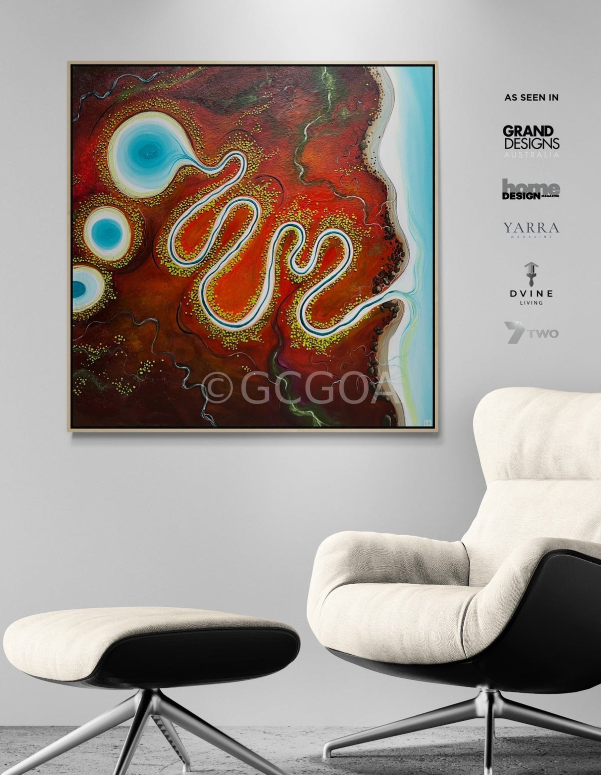 Rivers of Rust And Blue - Gold Coast Gallery Of ArtTania Chanter