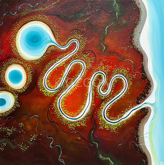 Rivers of Rust And Blue - Gold Coast Gallery Of ArtTania Chanter
