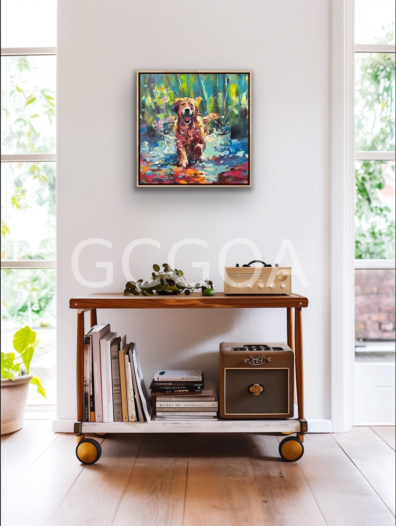 Running Retriever Dog - Gold Coast Gallery Of ArtJos Coufreur