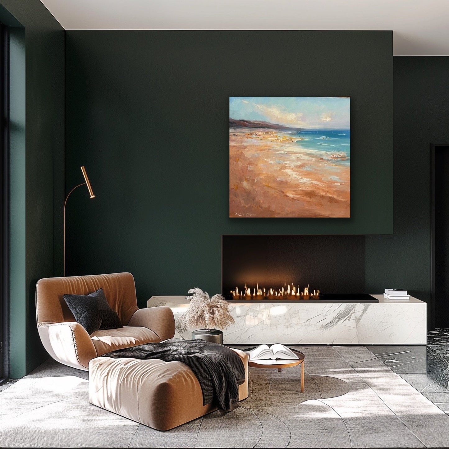 Sandy beach No 3 - Original Art - Gold Coast Gallery Of ArtLiliana Gigovic