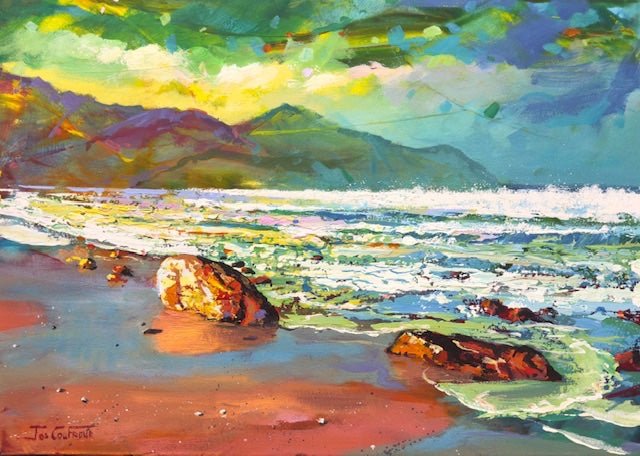 Seascape 3 - Ocean Strand Western Cape, South Africa - Original Art - Gold Coast Gallery Of ArtJos Coufreur