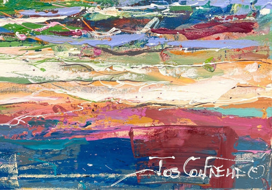 Seascape with Sunset - Original Art - Gold Coast Gallery Of ArtJos Coufreur