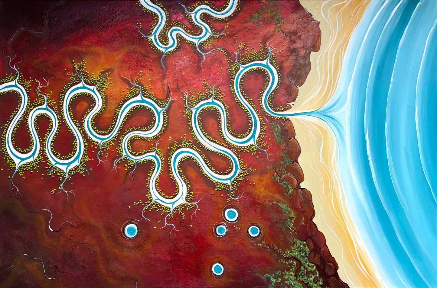 Silence Surrenders To Water - Gold Coast Gallery Of ArtTania Chanter