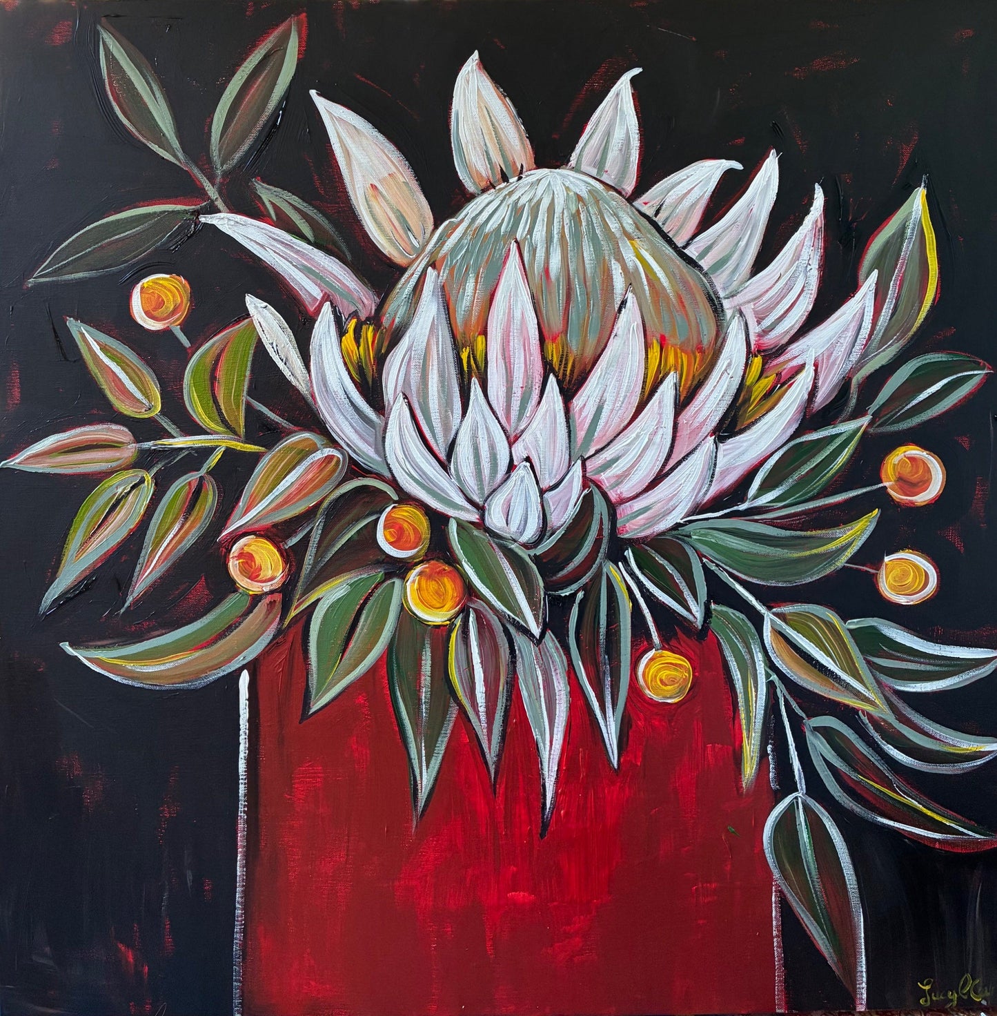 Simple Protea - Gold Coast Gallery Of ArtLucy Car