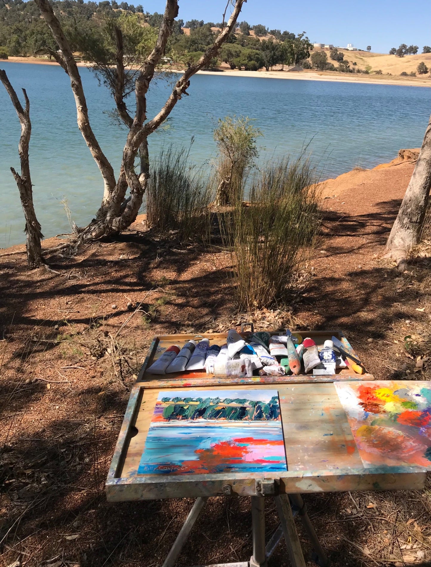 Summer on the Lake 2 - Plein Air - Gold Coast Gallery Of ArtHilly Coufreur