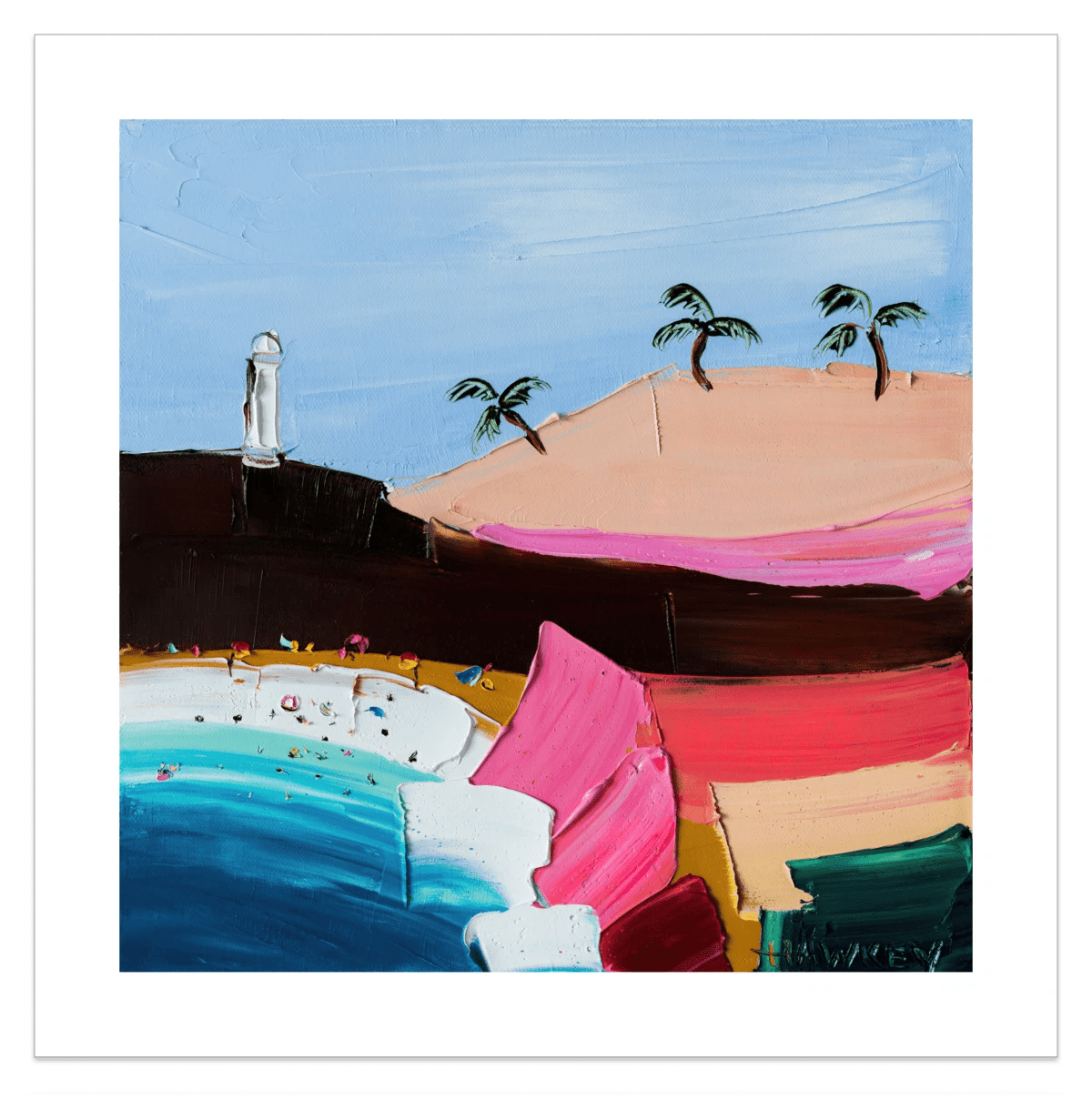 Sunday Swim 3 - Fine Art Print - Gold Coast Gallery Of ArtAngela Hawkey