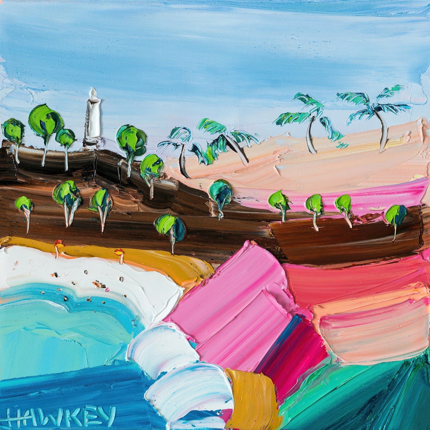 Sunday Swim - Fine Art Print - Gold Coast Gallery Of ArtAngela Hawkey