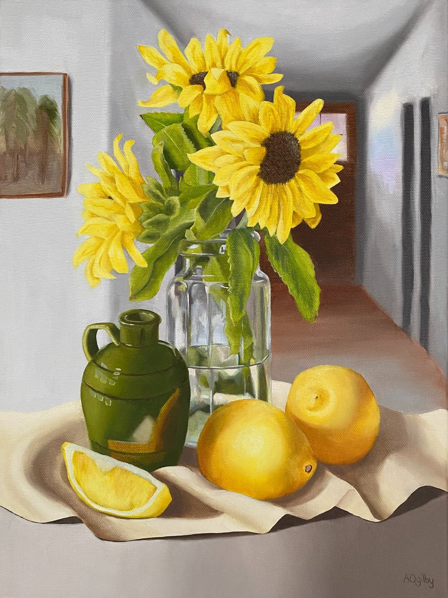 Suns with Green Jug - Original Art - Gold Coast Gallery Of ArtAmanda Ogilby