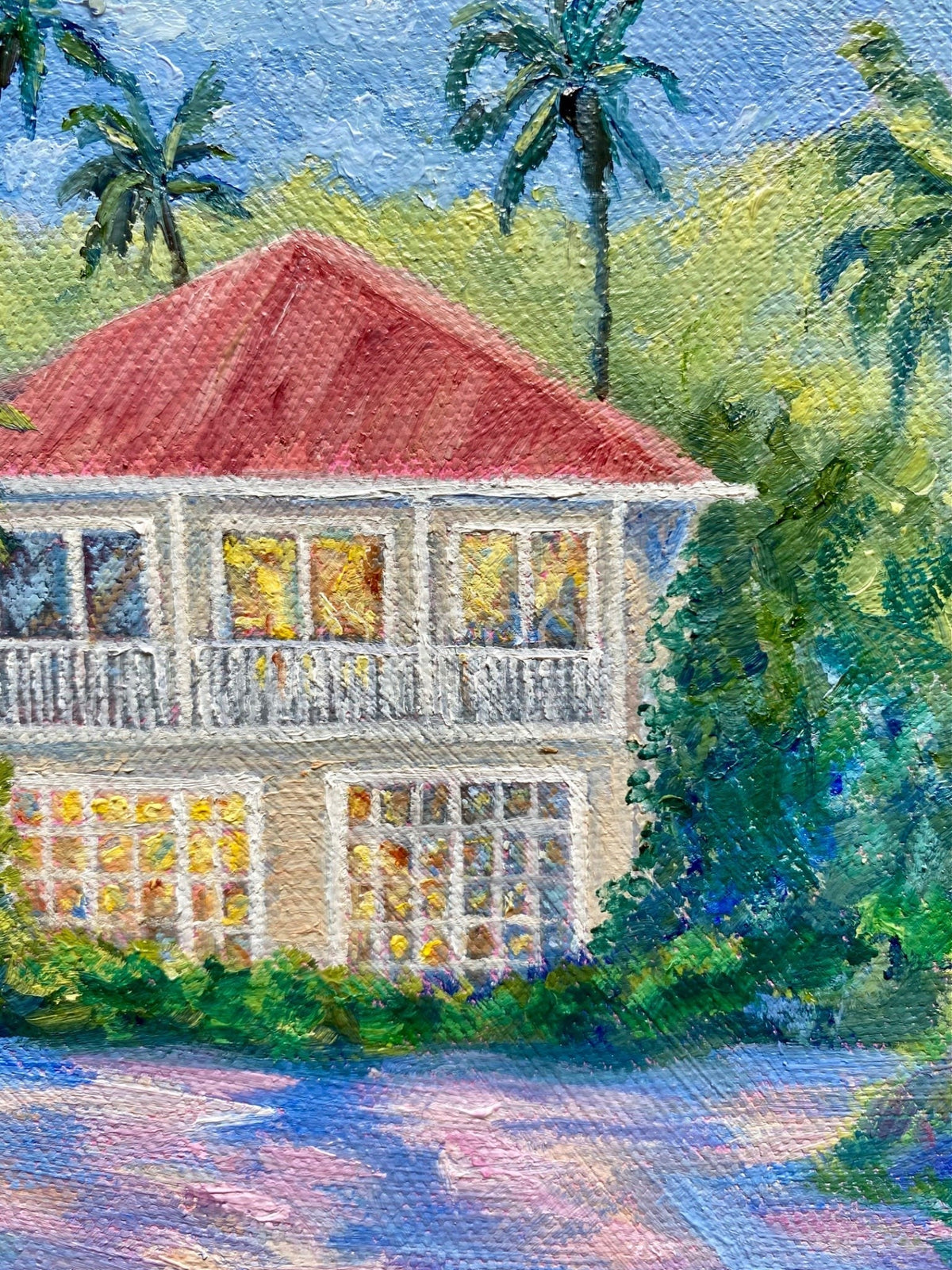 Sunset At Palm House - Original Art - Gold Coast Gallery Of ArtCharlotte Moore