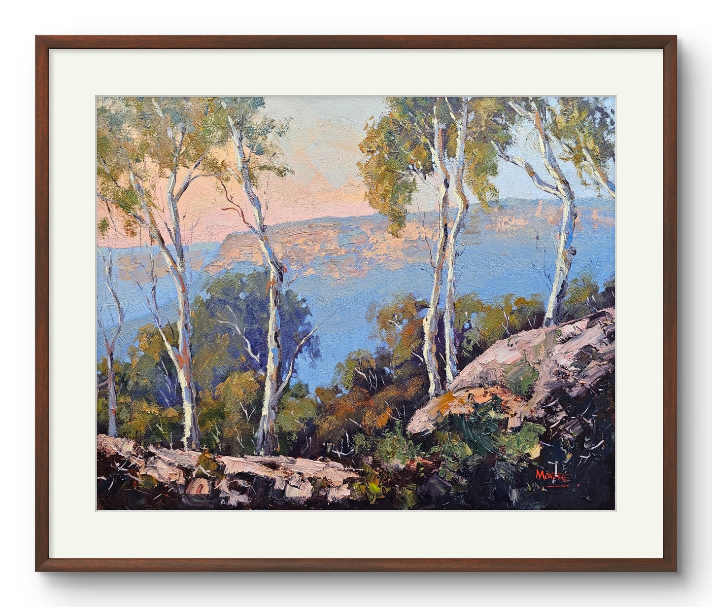Sunset From Blackdown Tableland - Original Art - Gold Coast Gallery Of ArtRod Moore