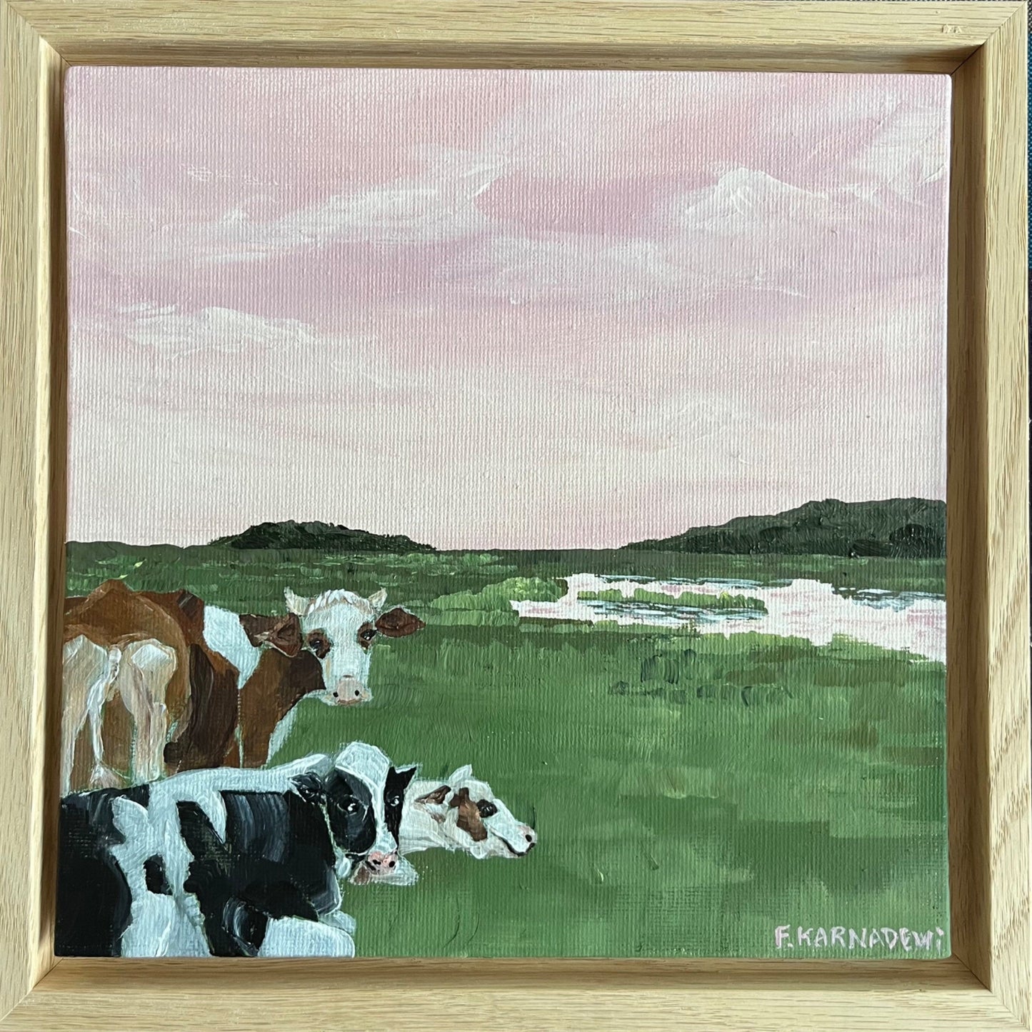 Sunset with Friends - Original Art - Gold Coast Gallery Of ArtFika Karnadewi
