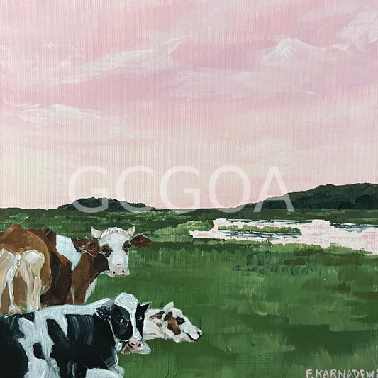 Sunset with Friends - Original Art - Gold Coast Gallery Of ArtFika Karnadewi