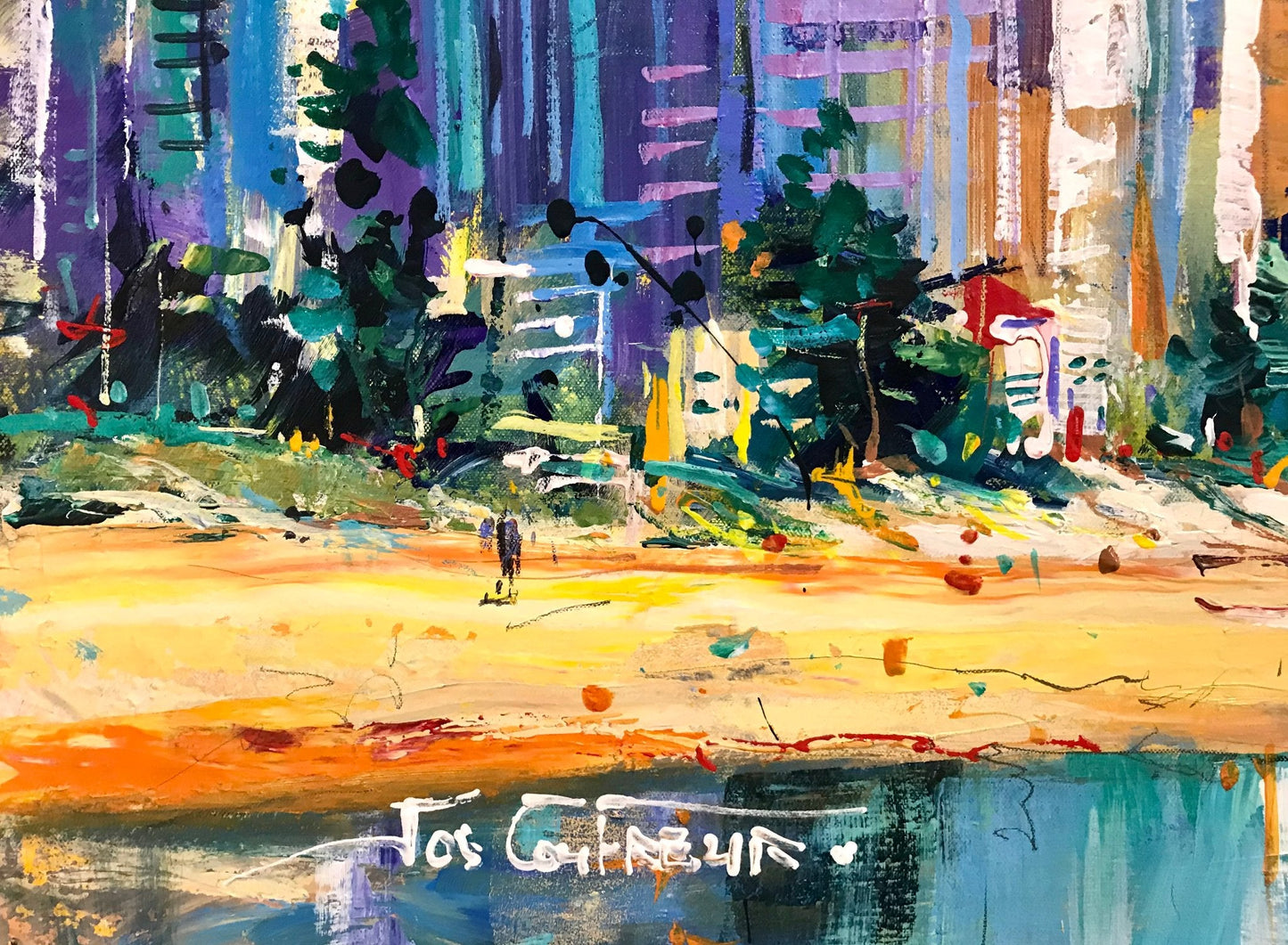 Surfers Paradise - Original Art - Gold Coast Gallery Of ArtJos Coufreur
