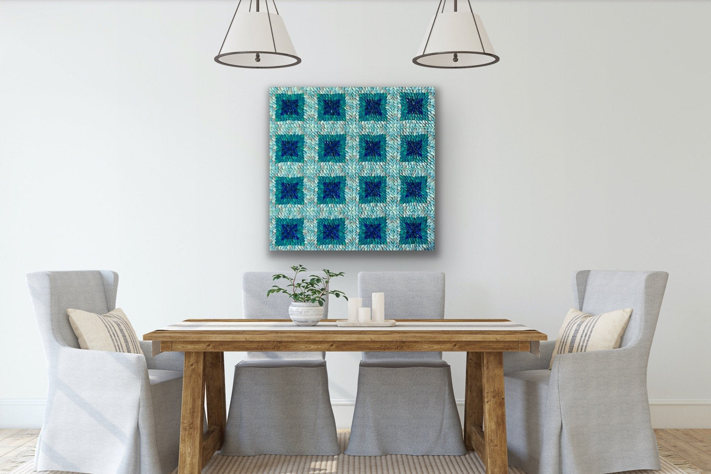 Teal Kaleidoscope - Original Art - Gold Coast Gallery Of ArtGuzaliya Xavier