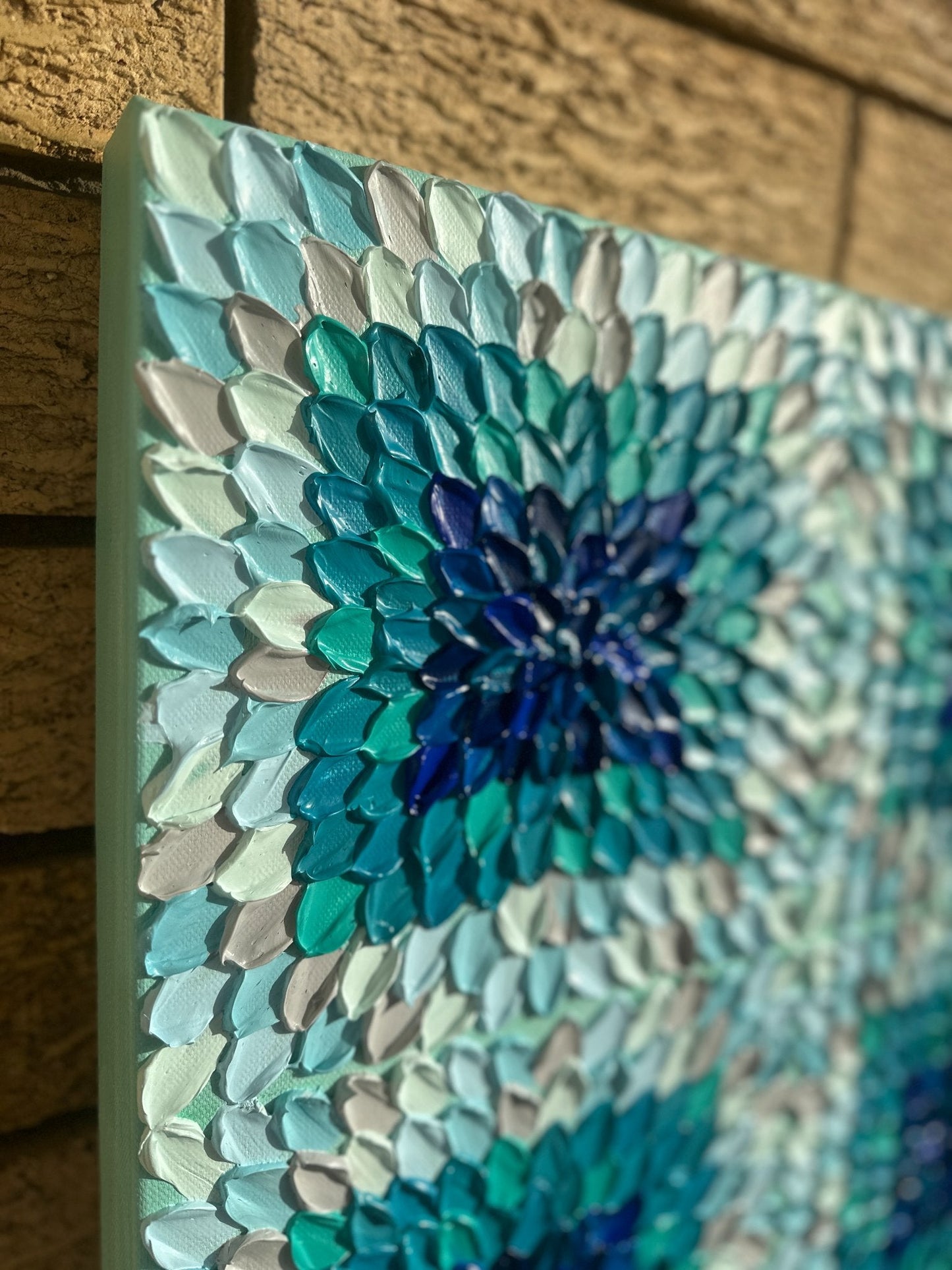 Teal Kaleidoscope - Original Art - Gold Coast Gallery Of ArtGuzaliya Xavier