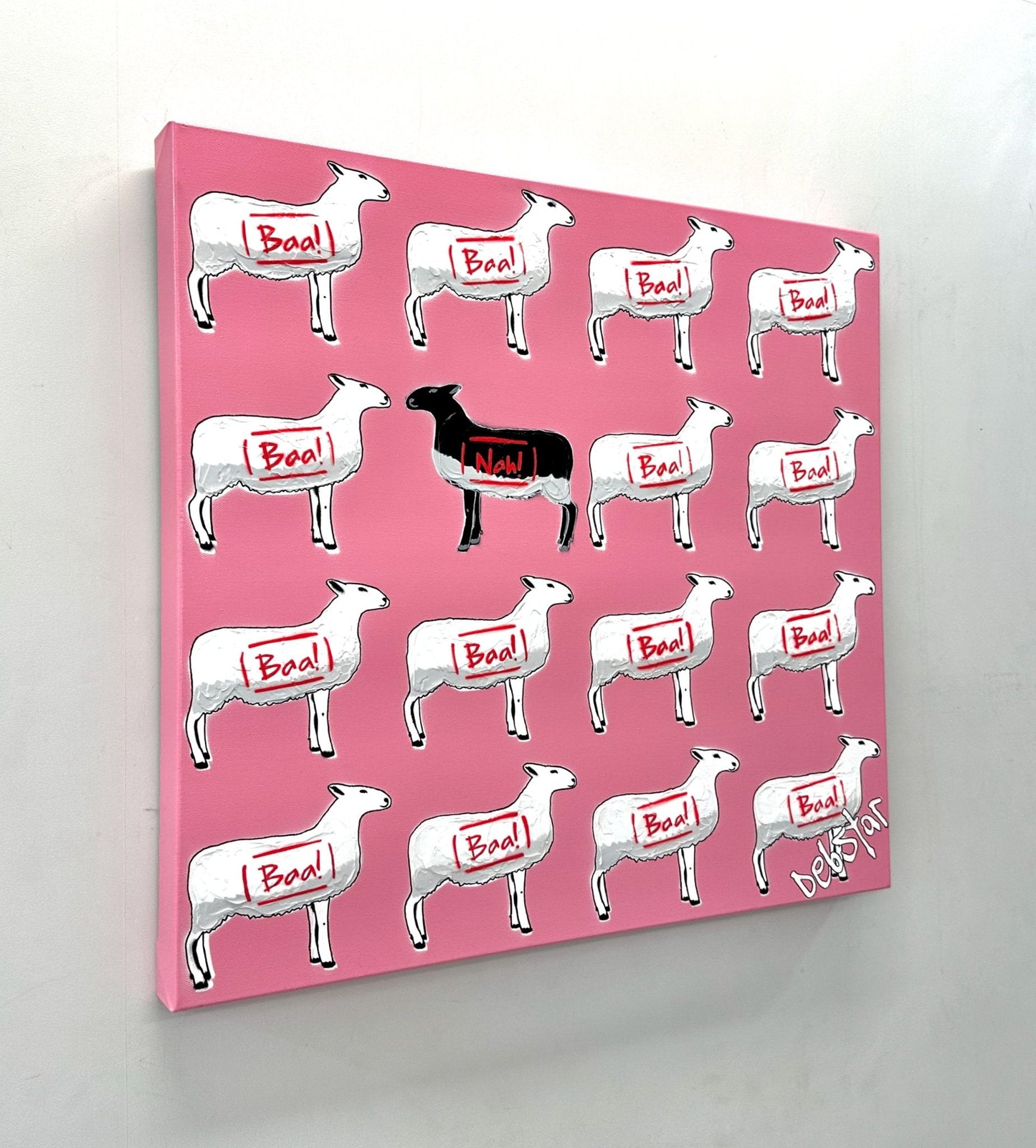 The Black Sheep - Pink - Gold Coast Gallery Of ArtDeborah Lang