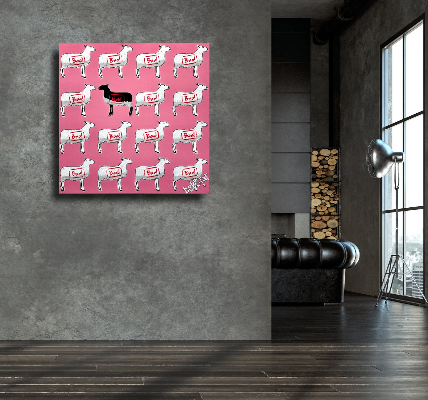 The Black Sheep - Pink - Gold Coast Gallery Of ArtDeborah Lang