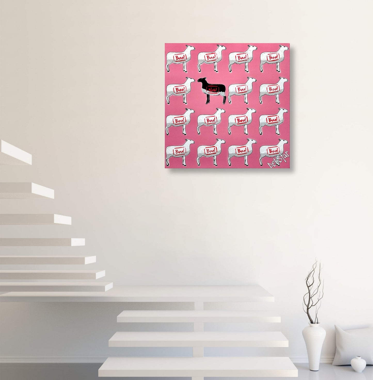 The Black Sheep - Pink - Gold Coast Gallery Of ArtDeborah Lang