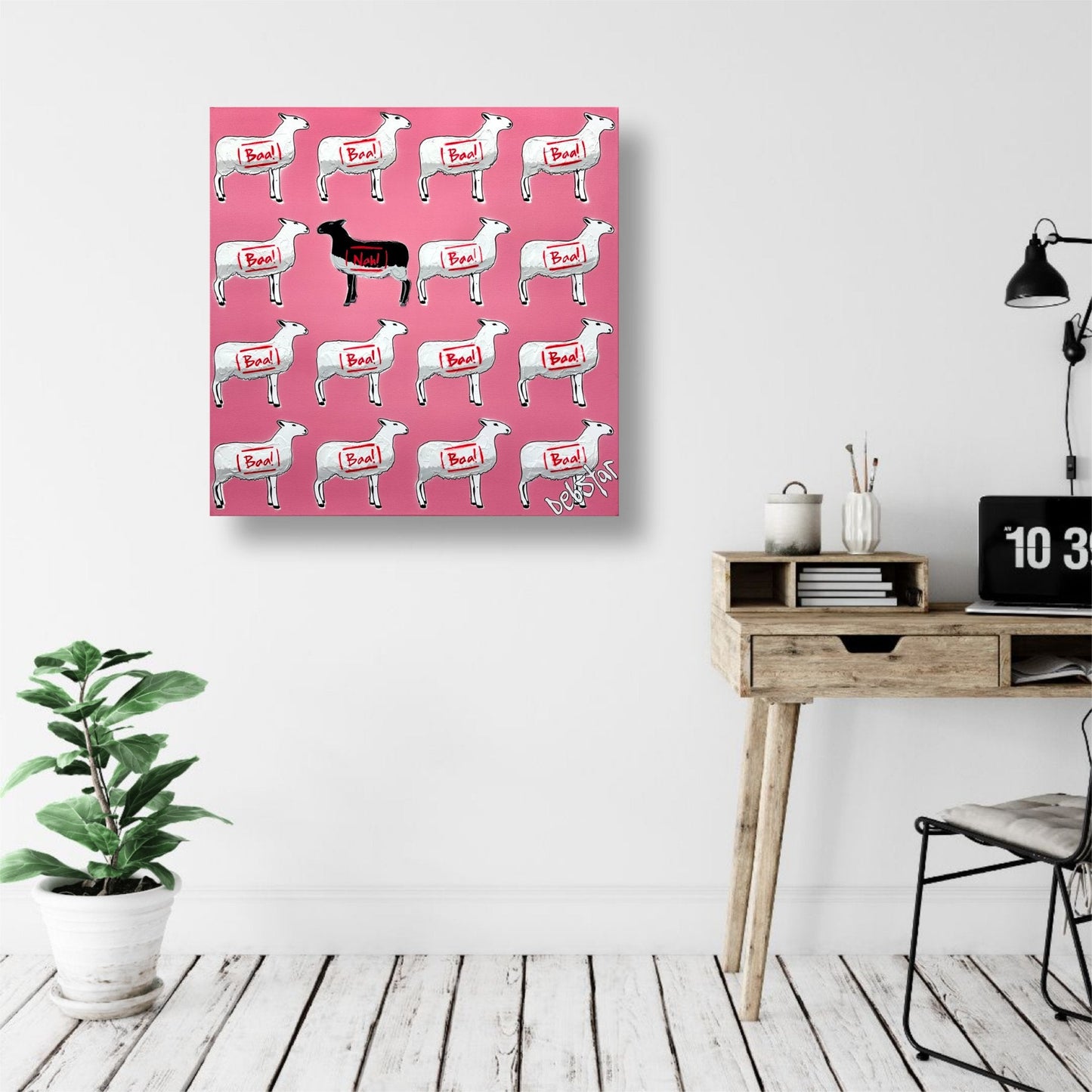 The Black Sheep - Pink - Gold Coast Gallery Of ArtDeborah Lang