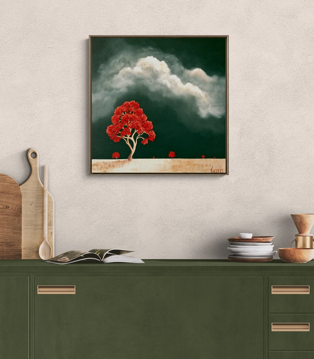 The Ember Sentinel - Original Art - Gold Coast Gallery Of ArtLucinda Leveille