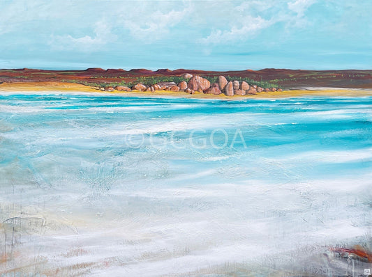 The Foreshore At Noon - Original Art - Gold Coast Gallery Of ArtTania Chanter